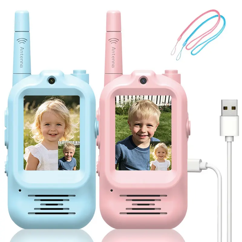 Outdoor Adventure Videos - 2pcs Kids Video Walkie Talkie Rechargeable