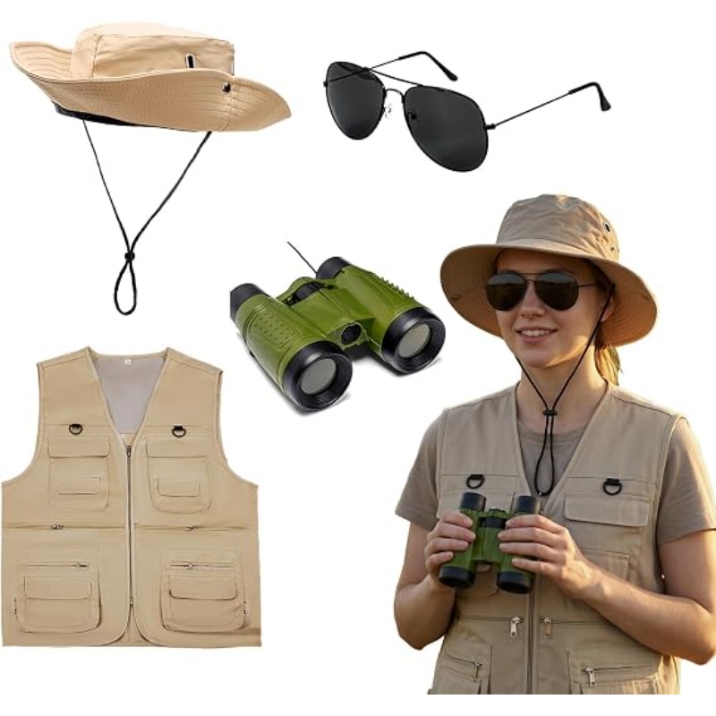 Zoo Outdoor Adventure Set - Safari Costume Men Set Zoo Keeper