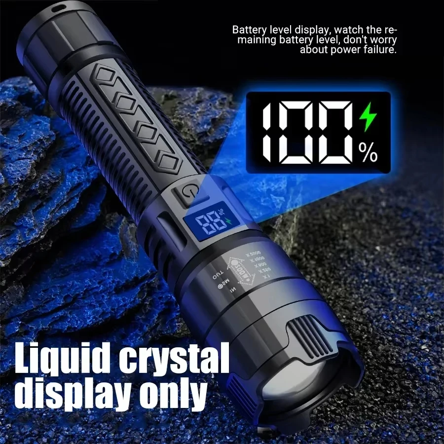 Tactical LED Flashlight 2000LM - Outdoor Adventure Camp ulasan dan harga