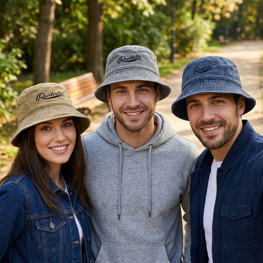 1pc Vintage Washed Bucket Hat  - Outdoor Adventure Festival ulasan dan harga