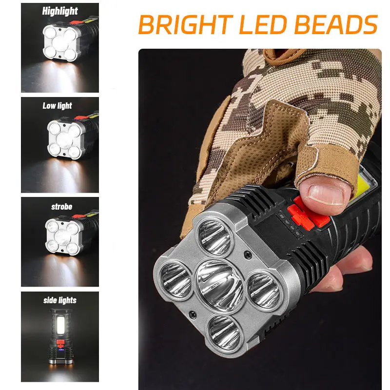 5 LED High Power Led Flashligh - Outdoor Adventure Camp ulasan dan harga