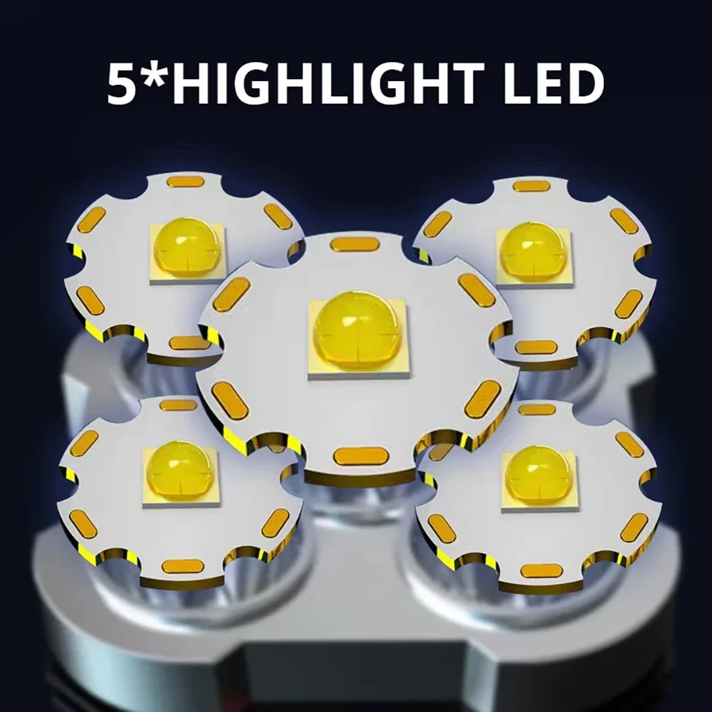 5 LED High Power Led Flashligh - Outdoor Adventure Camp ulasan dan harga