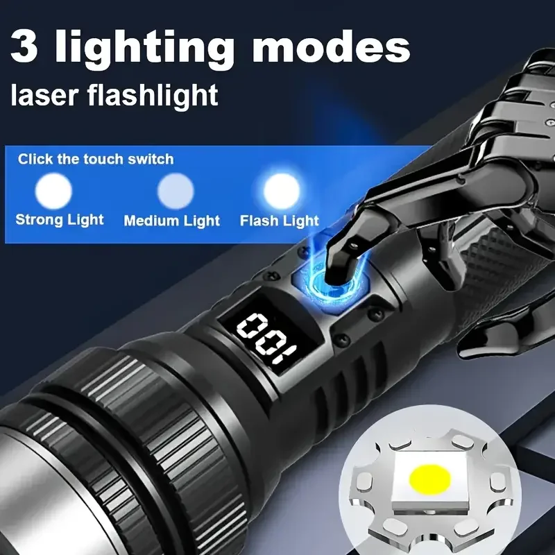 900000LM Powerful LED Flashlig - Outdoor Adventure And Travel ulasan dan harga