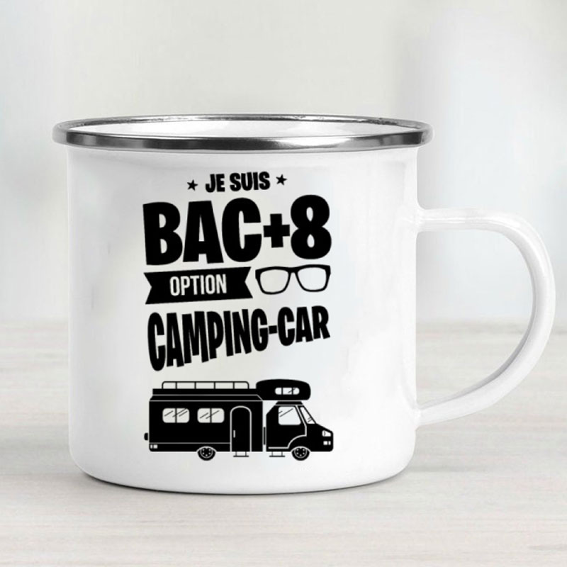 Camping Car Enamel Mug Adventu - Outdoor Adventure Festival ulasan dan harga