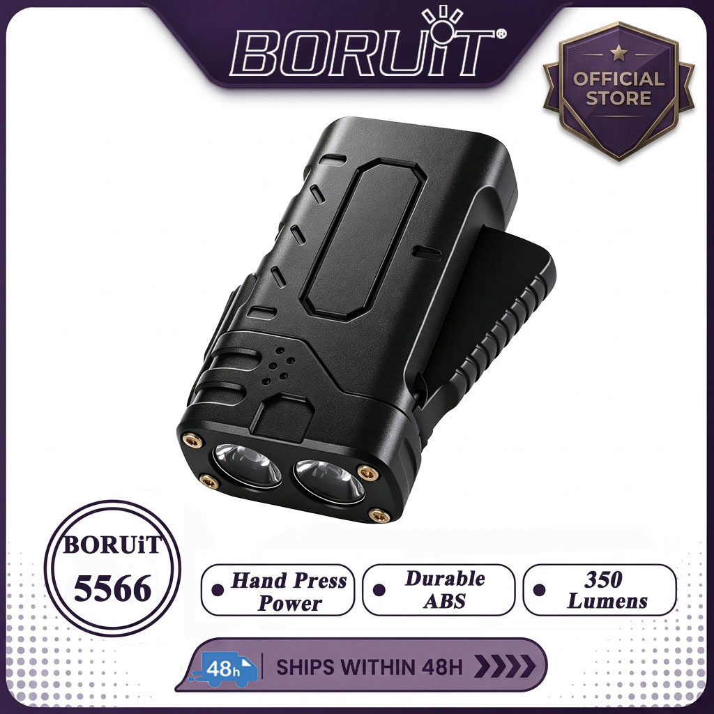 BORUIiT Hand Crank EDC LED Fla - Outdoor Adventure Camp ulasan dan harga