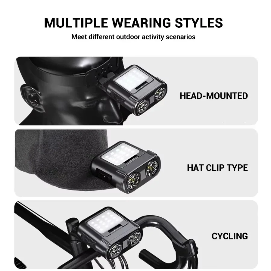 Sensor COB LED Headlamp Cap Cl - Outdoor Adventure Camp ulasan dan harga