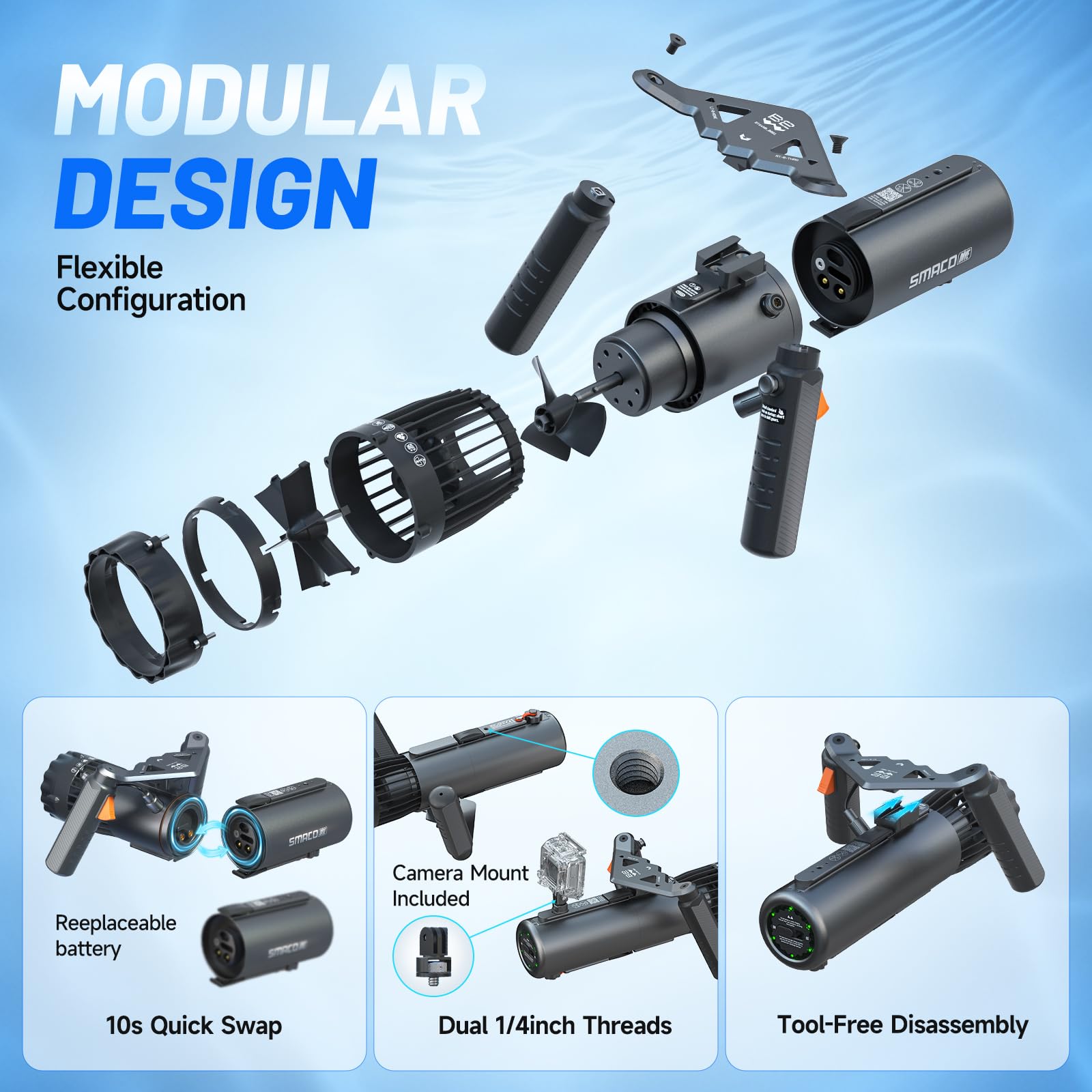 SMACO Underwater Scooter Dual  - Outdoor Adventure Videos ulasan dan harga