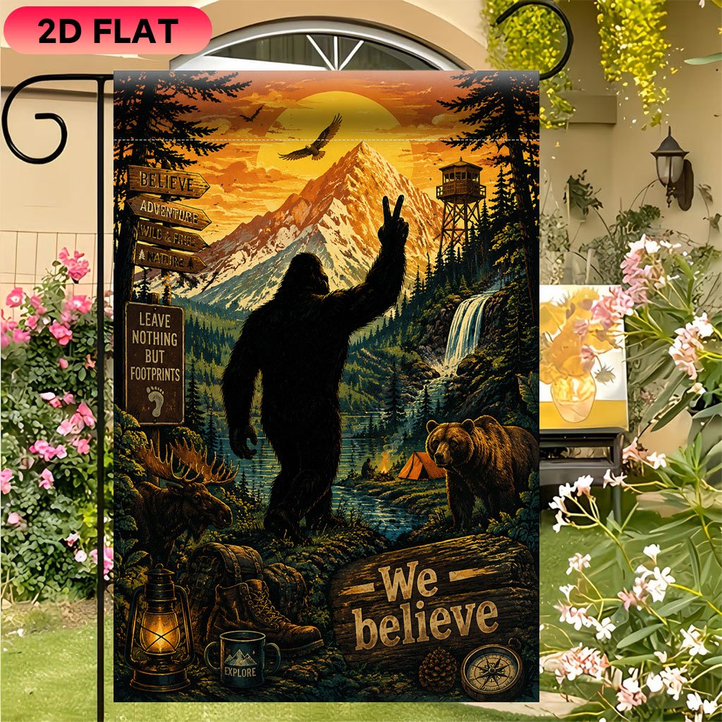 2D Flat Garden Flag 1 Piece, W - Outdoor Adventure Festival ulasan dan harga