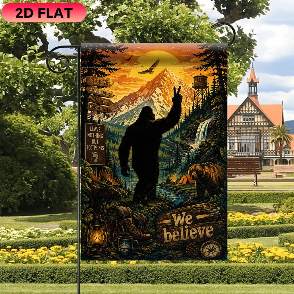 2D Flat Garden Flag 1 Piece, W - Outdoor Adventure Festival ulasan dan harga